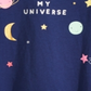 First Impressions Baby Girl's Universe Print Cotton T-Shirt Navy Size -6-9 M