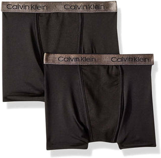 Calvin Klein Little & Big Boy's 2 Pk Boxer Briefs Black Size S