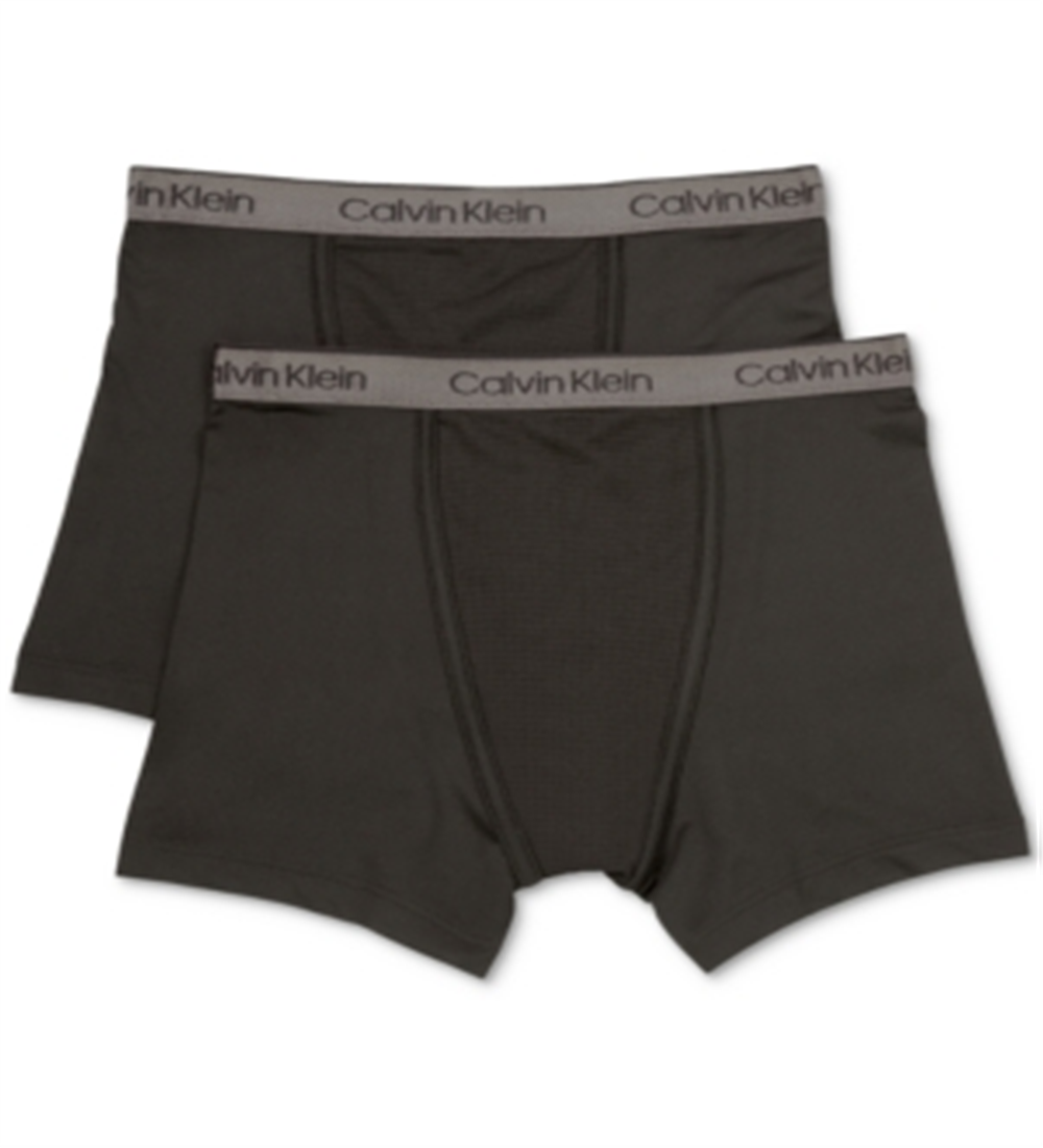 Calvin Klein Little & Big Boy's 2 Pk Boxer Briefs Black Size S