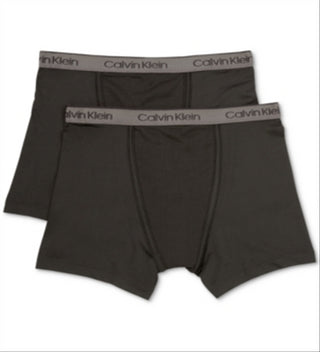 Calvin Klein Little & Big Boy's 2 Pk Boxer Briefs Black Size S