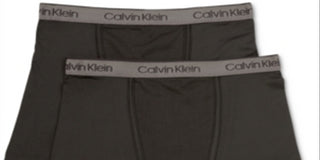 Calvin Klein Little & Big Boy's 2 Pk Boxer Briefs Black Size S