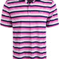 Attack Life By Greg Norman Men's Roadmap Striped Polo Casual Shirt Purple Size L