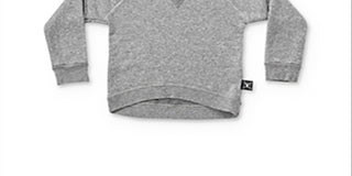 Nununu Unisex Layered Look Sweatshirt Gray Size 3-4Y