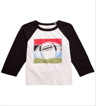 First Impressions Toddler Boy's Football Print T-Shirt Gray Size 2 T