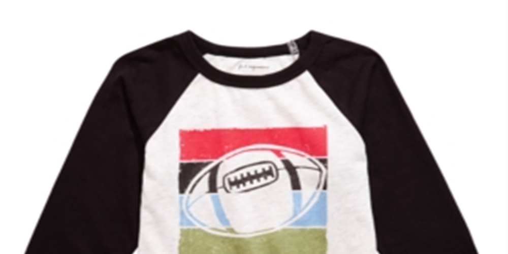 First Impressions Toddler Boy's Football Print T-Shirt Gray Size 2 T
