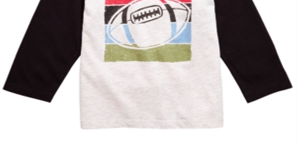 First Impressions Toddler Boy's Football Print T-Shirt Gray Size 2 T