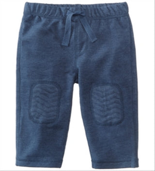 First Impressions Baby Boy's Knee Patch French Terry Blue Size 24 M
