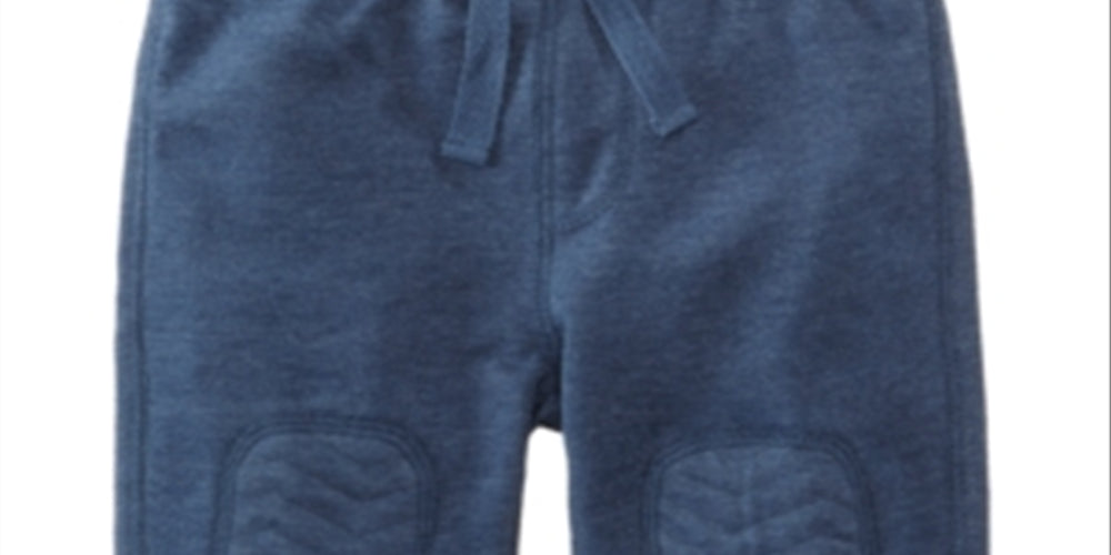 First Impressions Baby Boy's Knee Patch French Terry Blue Size 24 M