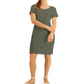 Karen Scott Women's Cotton Button Shoulder Dress Green Size -2XL