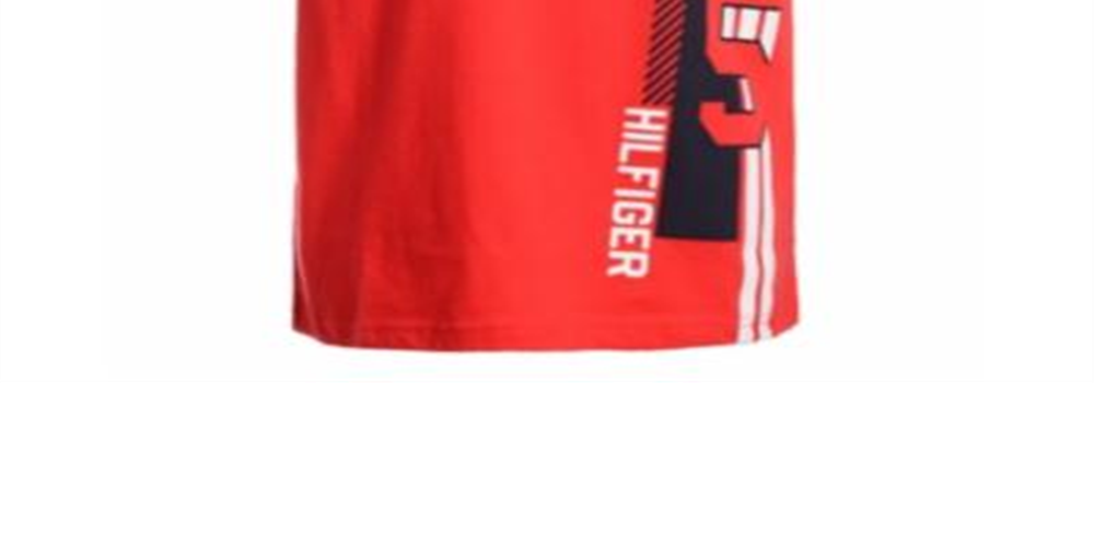 Tommy Hilfiger Little Boy's Side Logo Ringer T-Shirt Red Size 6