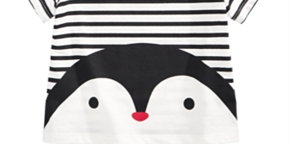First Impressions Baby Boy's Cotton Striped Penguin T-Shirt White Size -6-9M