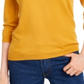 Maison Jules Women's Crewneck 3/4 Sleeve Sweater Yellow Size S