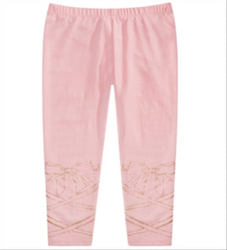 Epic Threads Toddler Girl's Glitter Bow Leggings Pink Size 2T
