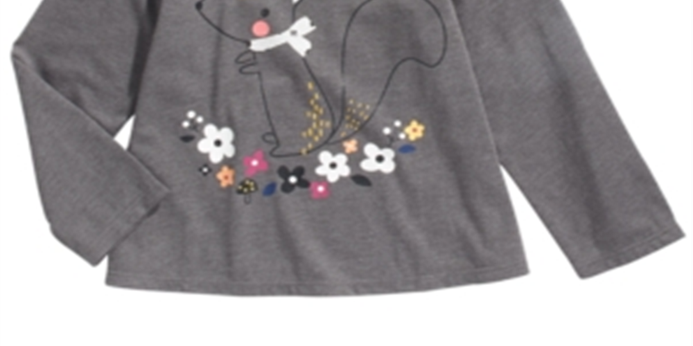 First Impressions Toddler Girl's Squirrel T-Shirt Gray Size2 T