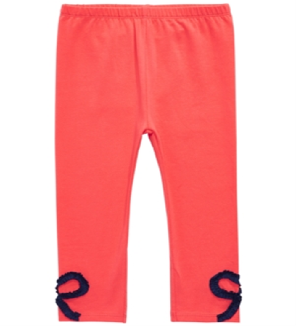 First Impressions Toddler Girl's Bow Trim Leggings Orange Size -3T