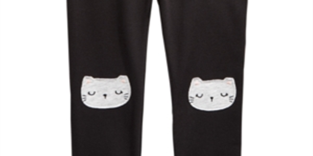 First Impressions Toddler Girl's Cat Leggings Black Size 3T