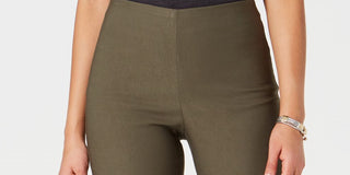 Charter Club Women's Tummy Control Skinny Leg Ankle Pants Green Size 4