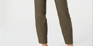 Charter Club Women's Tummy Control Skinny Leg Ankle Pants Green Size 4