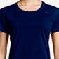 Nike Women's Dri Fit Legend Short Sleeve Training T-Shirt Blue Size Small