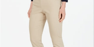 Charter Club Women's Stretch Twill Pants Brown Size 14