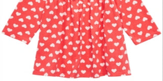 First Impressions Toddler Girl's Heart Print Tunic Orange Size 4 T
