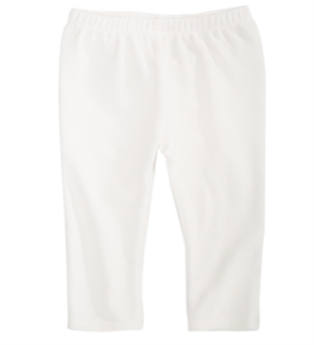First Impressions Baby Girl's Velour Leggings White Size 4 T