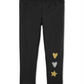 CartersToddler Girl's Hearts and Star Foiled Leggings Gray Size 3T