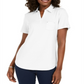 Karen Scott Women's Cotton Polo Shirt White Size XS