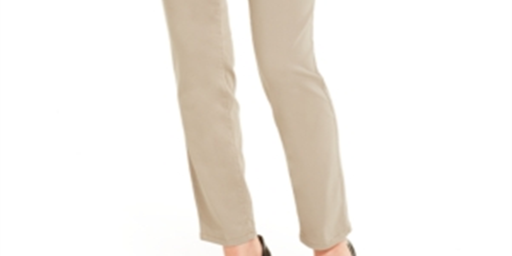 Charter Club Women's Bristol Skinny Ankle Jeans Brown Size 14 P