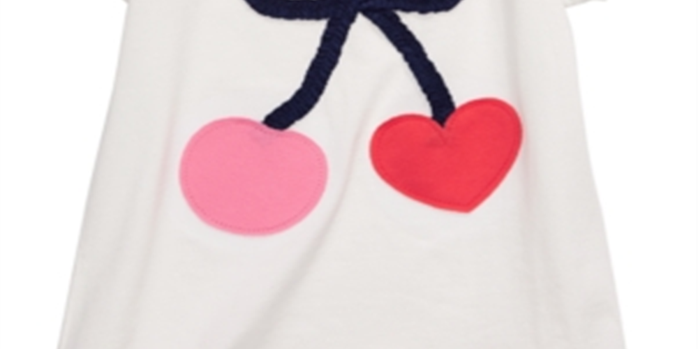 First Impressions Baby Girl's Cotton Cherry T-Shirt White Size 12 M