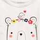 First Impressions Baby Girl's Bear Print Cotton T-Shirt White Size 6-9 M