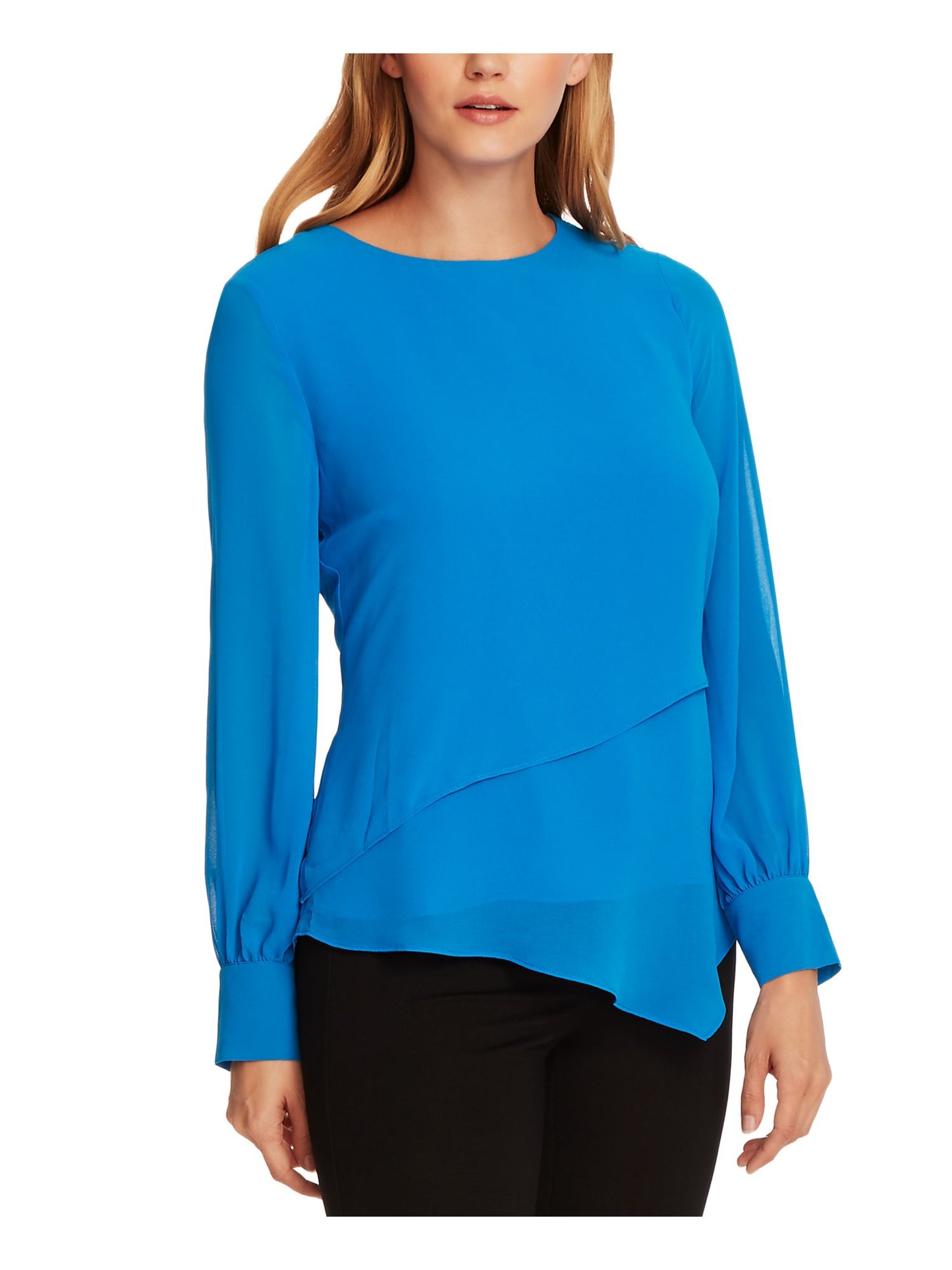 Vince Camuto Women's Asymmetrical Top Blue Size L