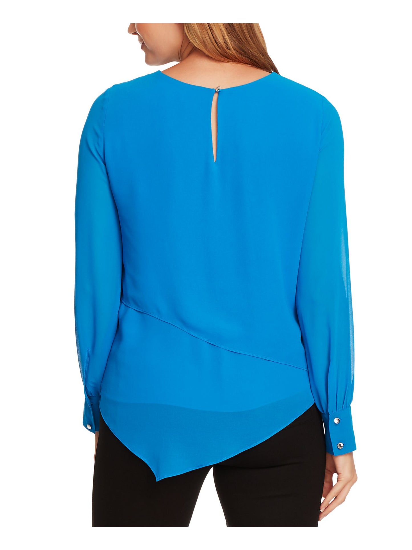 Vince Camuto Women's Asymmetrical Top Blue Size L