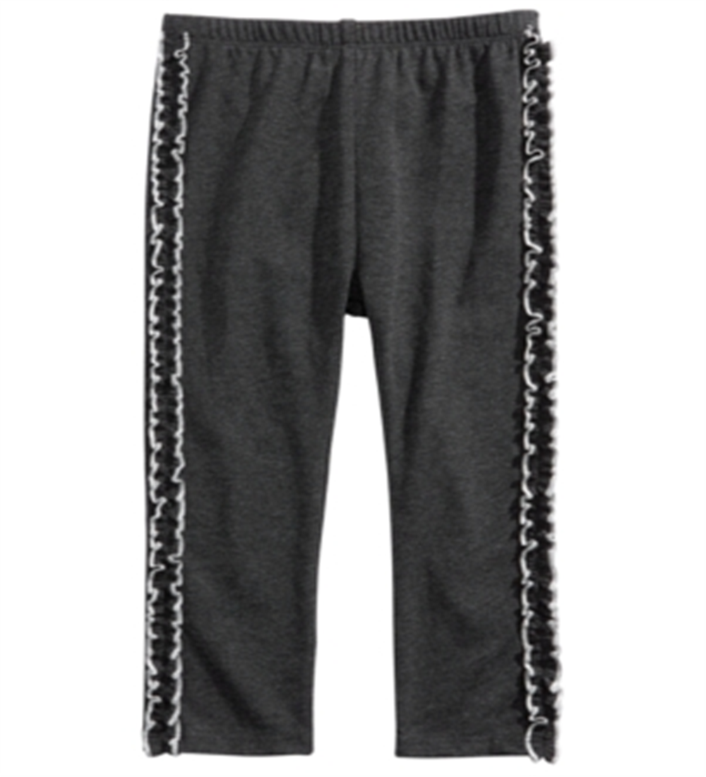 First Impressions Toddler Girl's Ruffle Side Leggings Gray Size 2T
