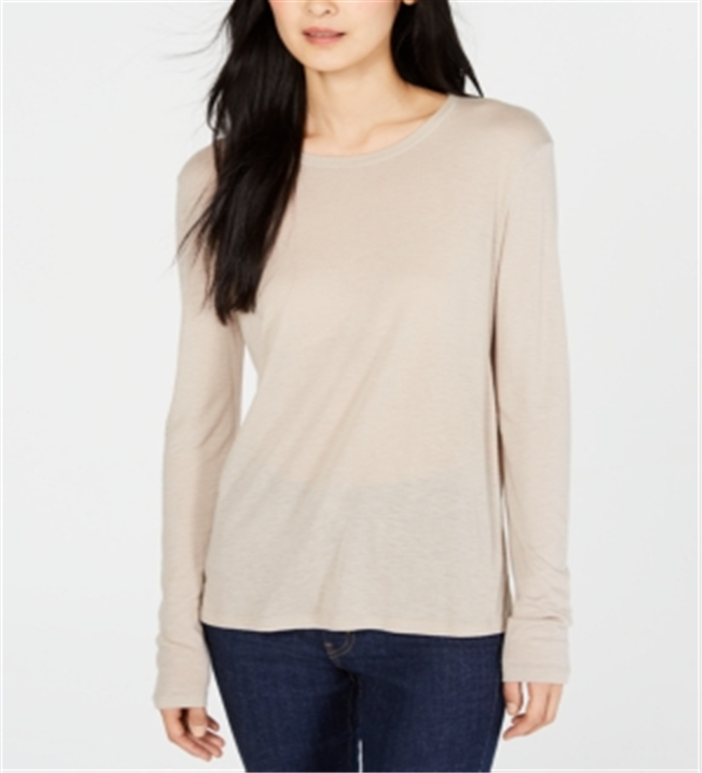 Weekend Max Mara Women's Luppolo Long Sleeve Top Brown Size L