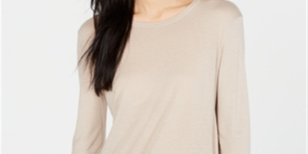 Weekend Max Mara Women's Luppolo Long Sleeve Top Brown Size L