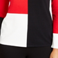 Alfani Women's Drop Shoulder Colorblocked Top Red Size Petite L
