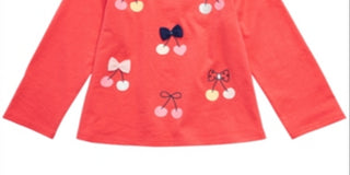 First Impressions Baby Girl's Cherries Print Cotton T-Shirt Orange Size -24M
