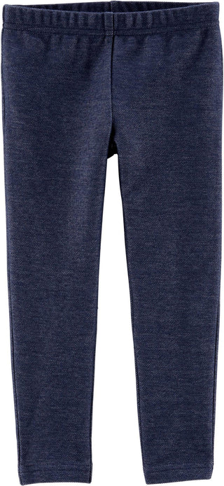 Carter's Toddler Girl's Essential Stretch Knit Faux Denim Leggings Blue Size 5 T