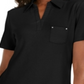 Karen Scott Women's Cotton Polo Shirt Black Size XS
