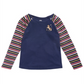 Epic Threads Little Girl's Striped Unicorn T-Shirt  Blue Size 6