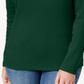 Karen Scott Women's Cotton Henley Top  Green Size XS