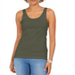Style & Co Women's Cotton Tank Top Green Size -XS