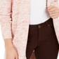 Style & Co Women's Open Marled Knit Cardigan Pink Size XS
