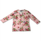 Karen Scott Women's Printed Henley T-Shirt  Pink Size XL