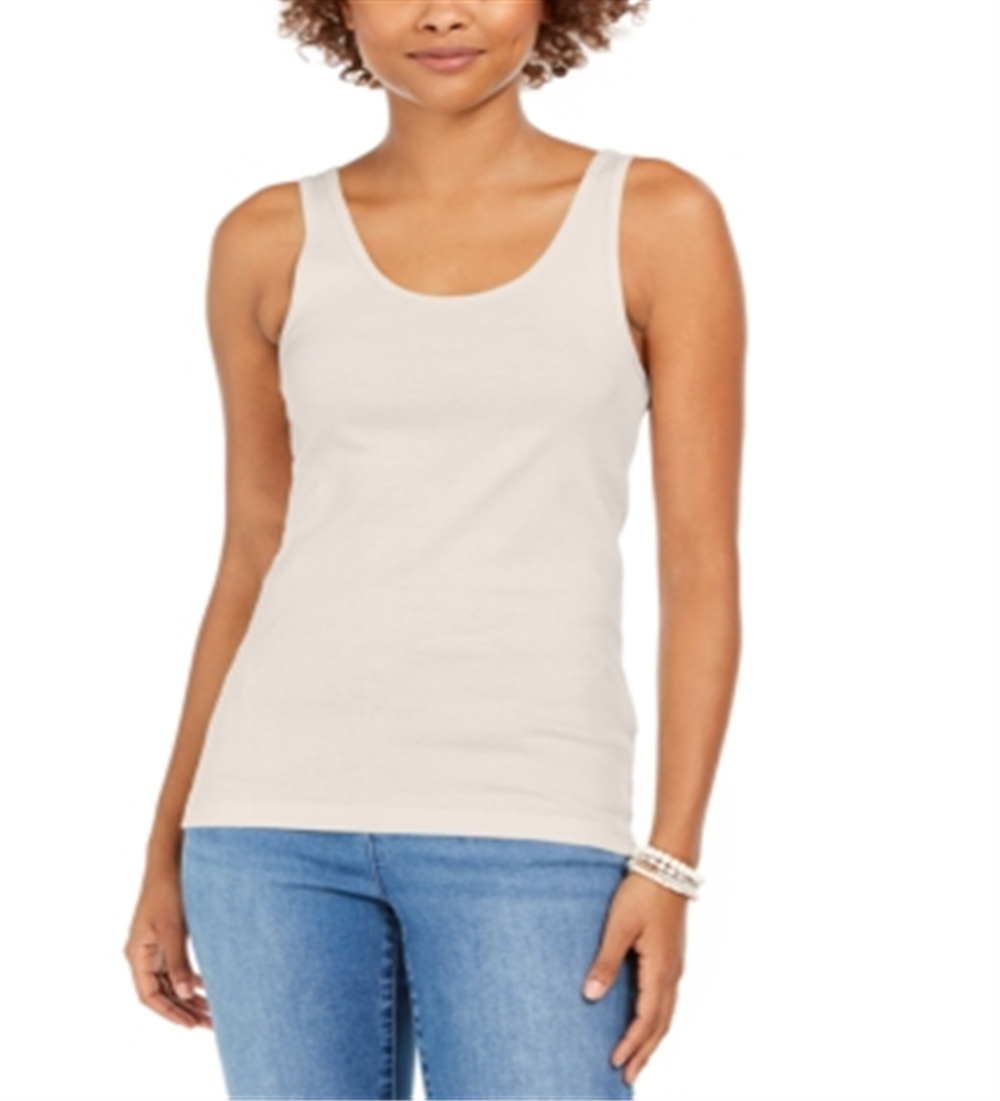 Style & Co Women's Cotton Tank Top Brown Size XS