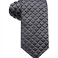 Alfani Men's Geometric Silk Slim Tie Black Size Regular