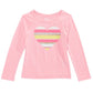 Epic Threads Toddler Girl's Striped Heart T-Shirt Pink Size 4T