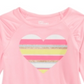 Epic Threads Toddler Girl's Striped Heart T-Shirt Pink Size 4T