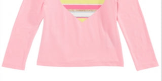 Epic Threads Toddler Girl's Striped Heart T-Shirt Pink Size 4T